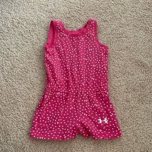 Under armour pink toddler romper 2t